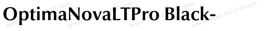 OptimaNovaLTPro Black字体转换
